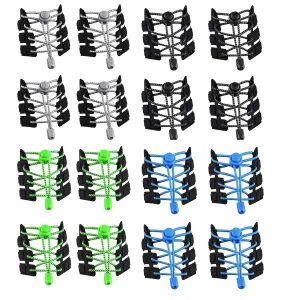 8 Pairs of Elastic No Tie Shoelaces for All Adult and Kids Shoe Lock Laces for Sneaker, Hiking Boots and Shoes