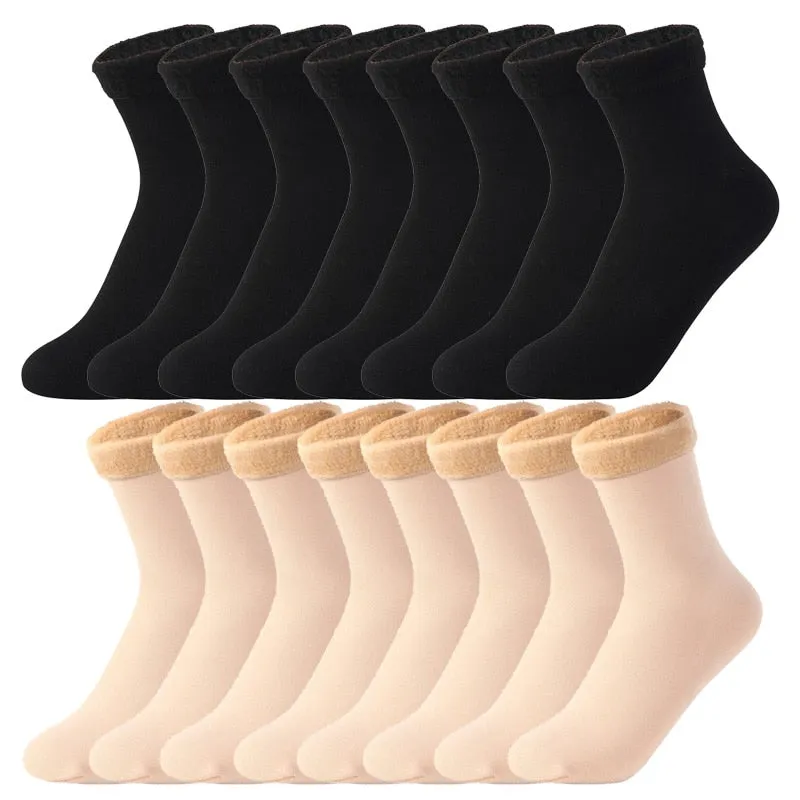 8Pairs Lot Women Men Winter Warm Thicken Thermal Socks