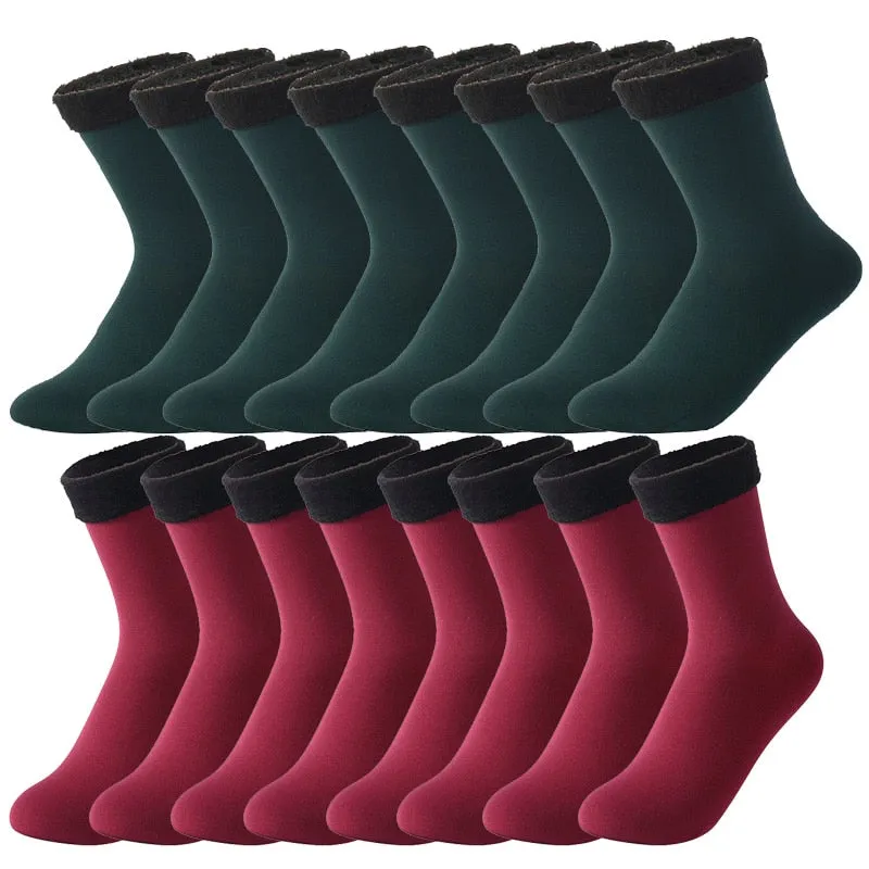 8Pairs Lot Women Men Winter Warm Thicken Thermal Socks