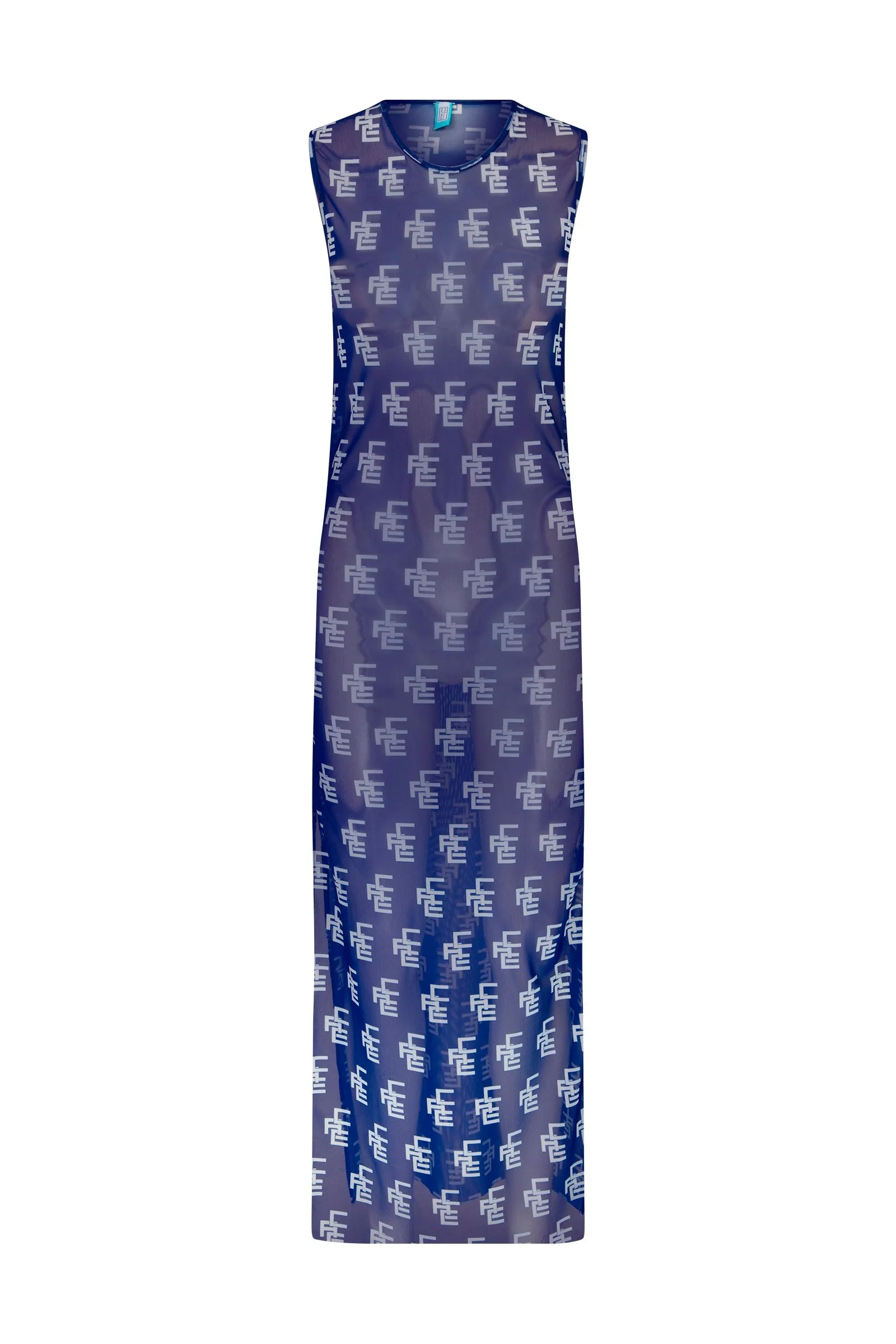 Adele Monogram Mesh Dress