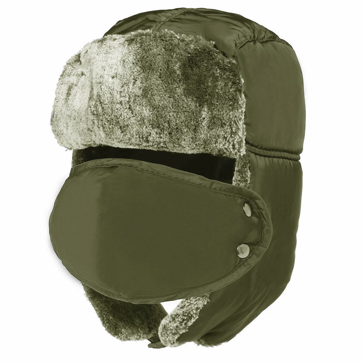 Adults Waterproof Thermal Fleece Lined Bomber Trapper Hat