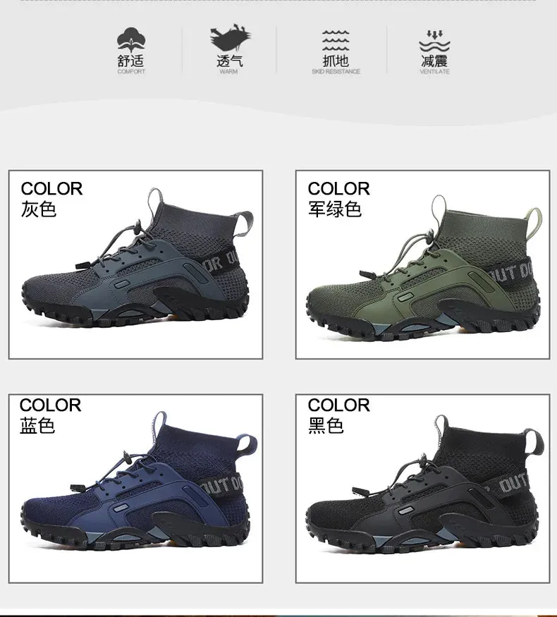 Antiskid Breathable Outdoor Shoes for Men and Women,Mountaineering Shoes,Hiking and Camping,Wear-Resistant,Running and Field