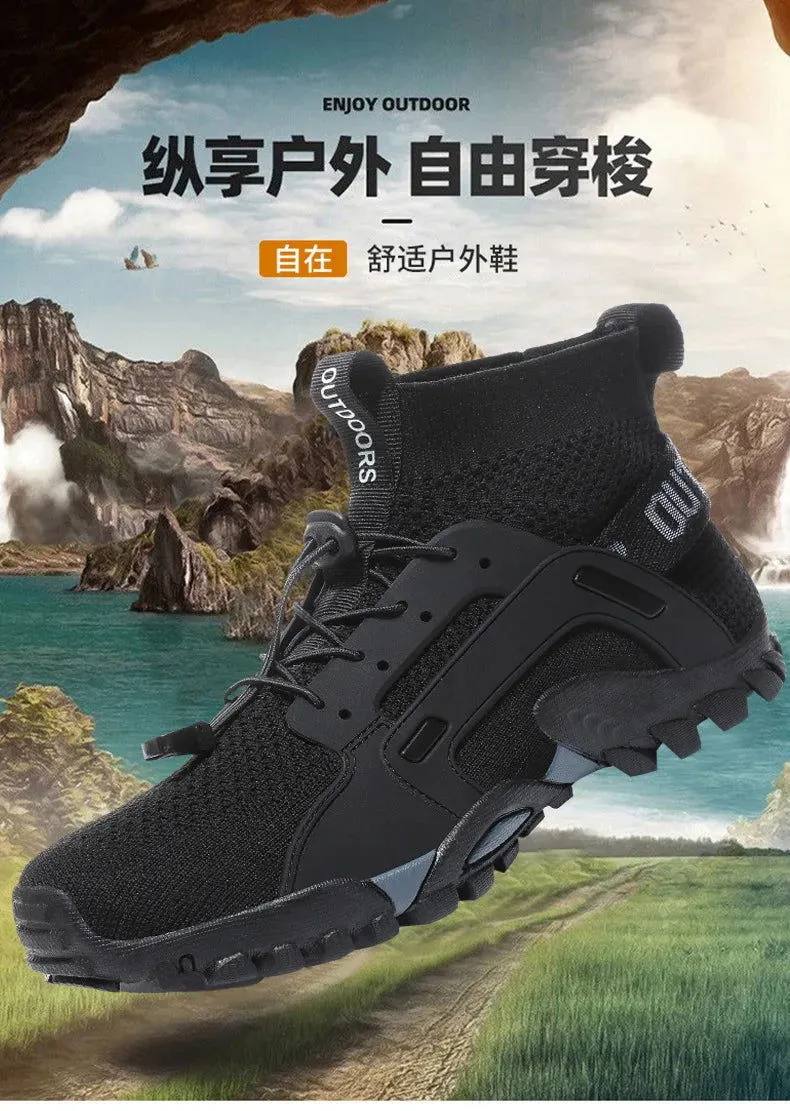 Antiskid Breathable Outdoor Shoes for Men and Women,Mountaineering Shoes,Hiking and Camping,Wear-Resistant,Running and Field