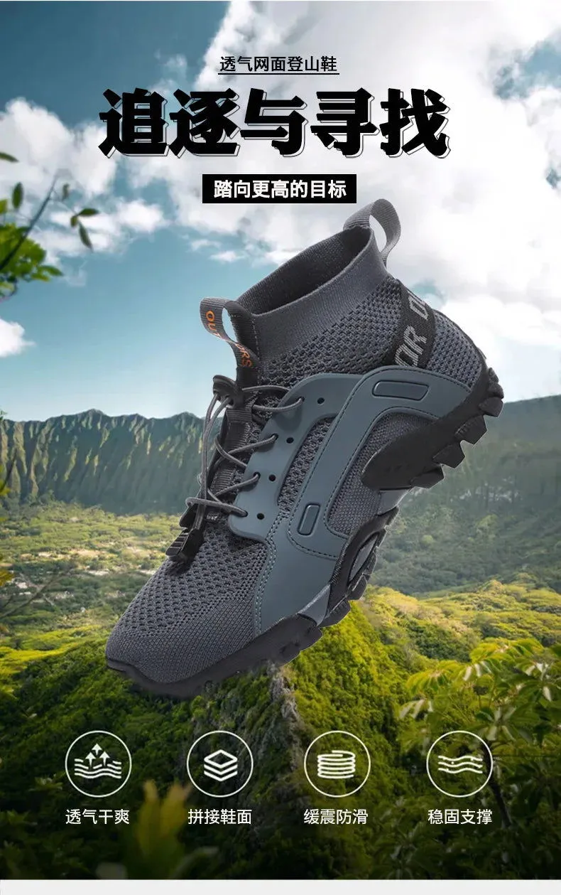 Antiskid Breathable Outdoor Shoes for Men and Women,Mountaineering Shoes,Hiking and Camping,Wear-Resistant,Running and Field