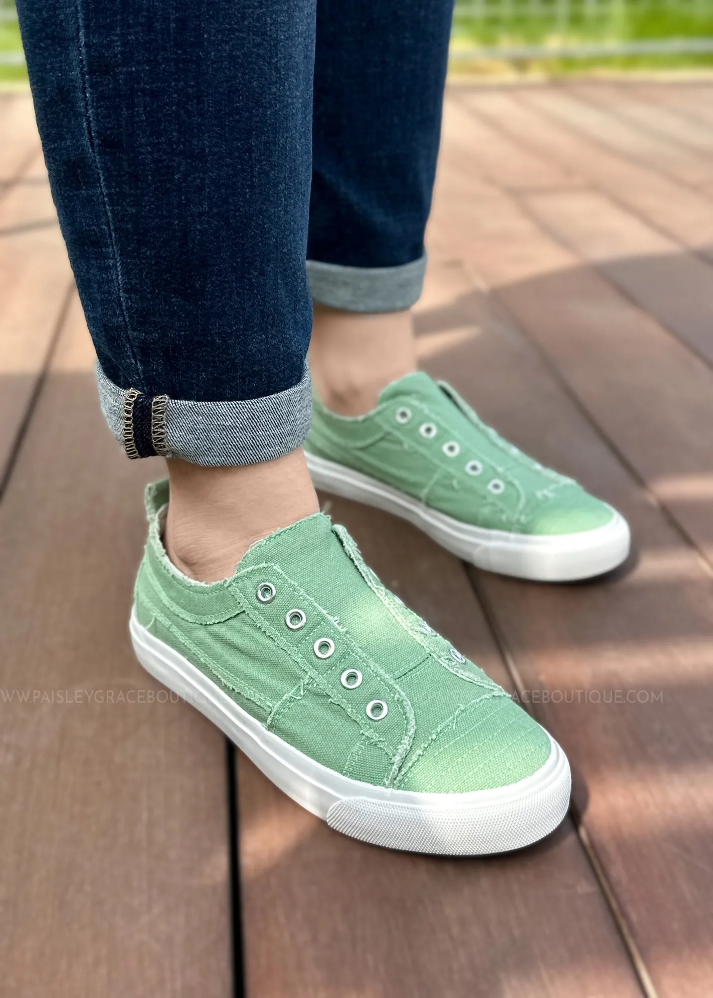Babalu Sneakers by Corkys - Sage - FINAL SALE