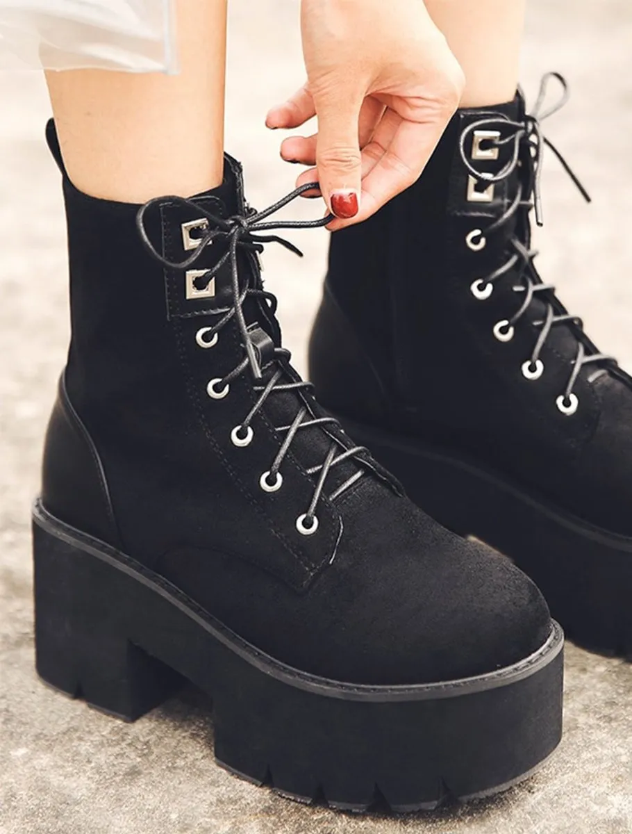 Black Platform Boots