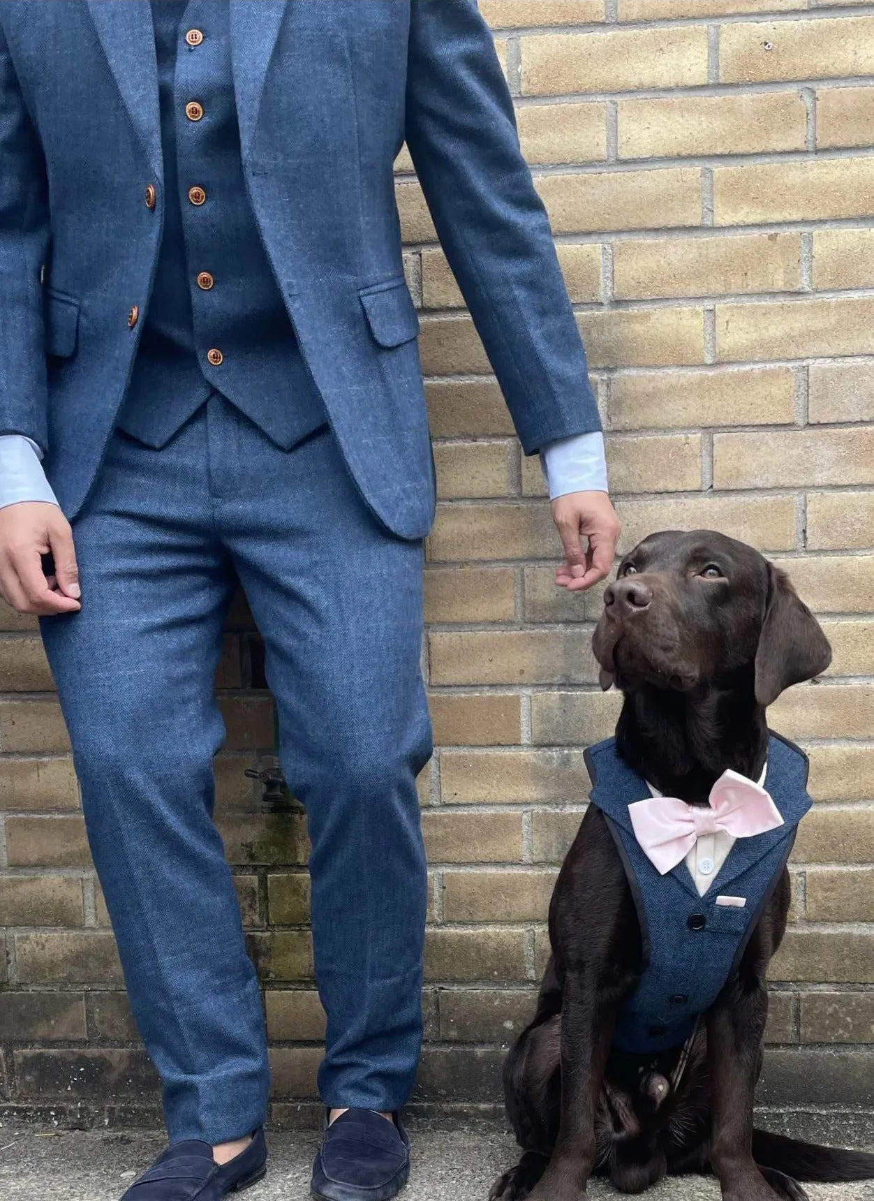 Blinder Blue Estate Herringbone Tweed 3 Piece Suit