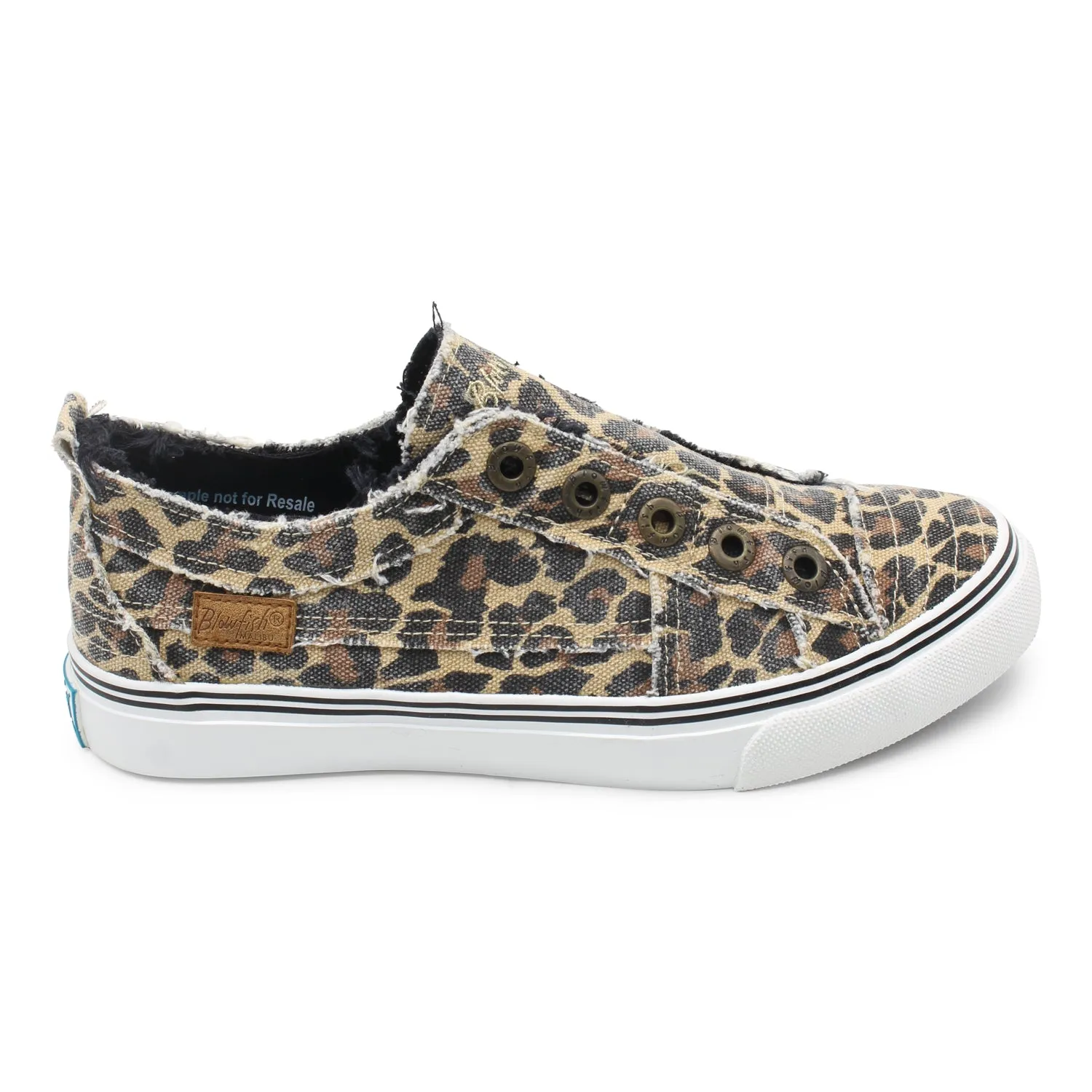 Blowfish Malibu Womens Play Slip On Comfort Sneaker Shoe Natural City Kitty Canvas
