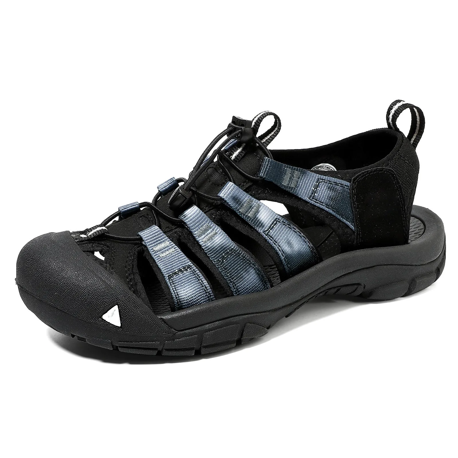 Bootara Men’s Summer Handmade Sandals Thick Sole Closed-toe Beach Shoes