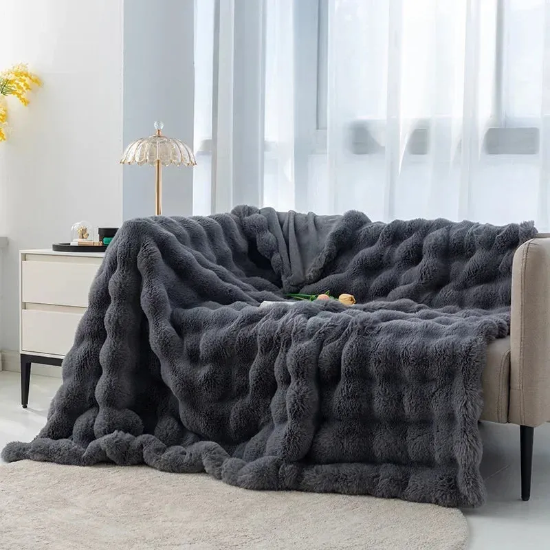 Bubble Plush Soft Blanket