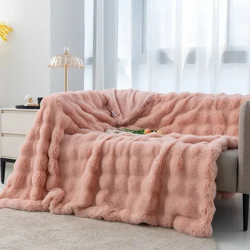 Bubble Plush Soft Blanket