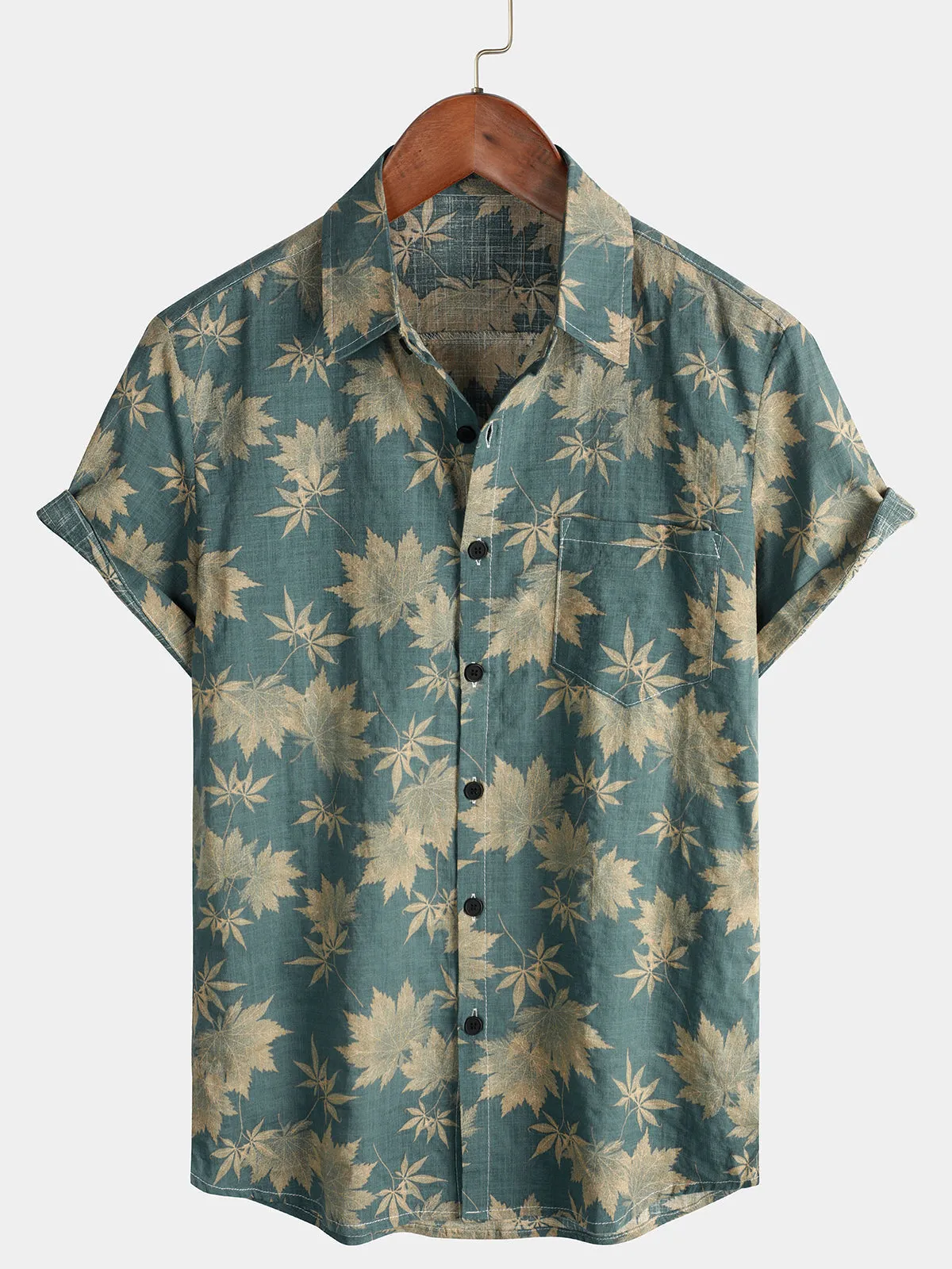 Bundle Of 3 | Men's Floral Print Vintage Flower Holiday Breathable Short Sleeve Shirts