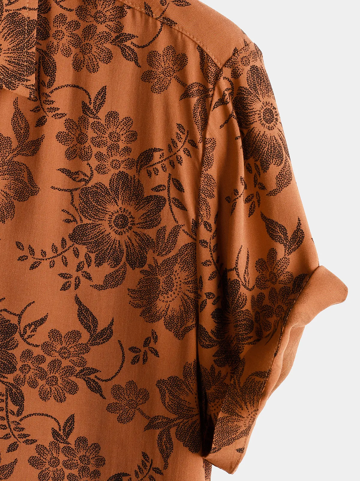 Bundle Of 3 | Men's Floral Print Vintage Flower Holiday Breathable Short Sleeve Shirts