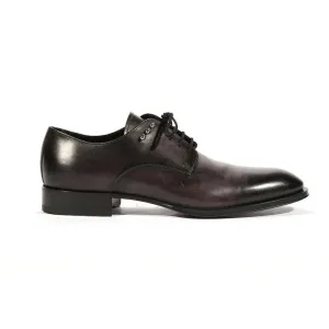 Cesare Paciotti Luxury Italian Men's Oxfords Tamponato Black Designer Shoes (CPM5467)
