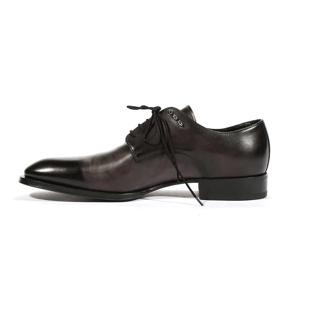 Cesare Paciotti Luxury Italian Men's Oxfords Tamponato Black Designer Shoes (CPM5467)