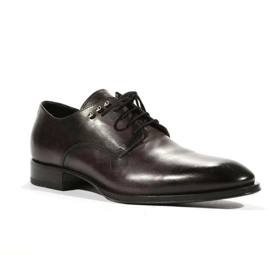 Cesare Paciotti Luxury Italian Men's Oxfords Tamponato Black Designer Shoes (CPM5467)