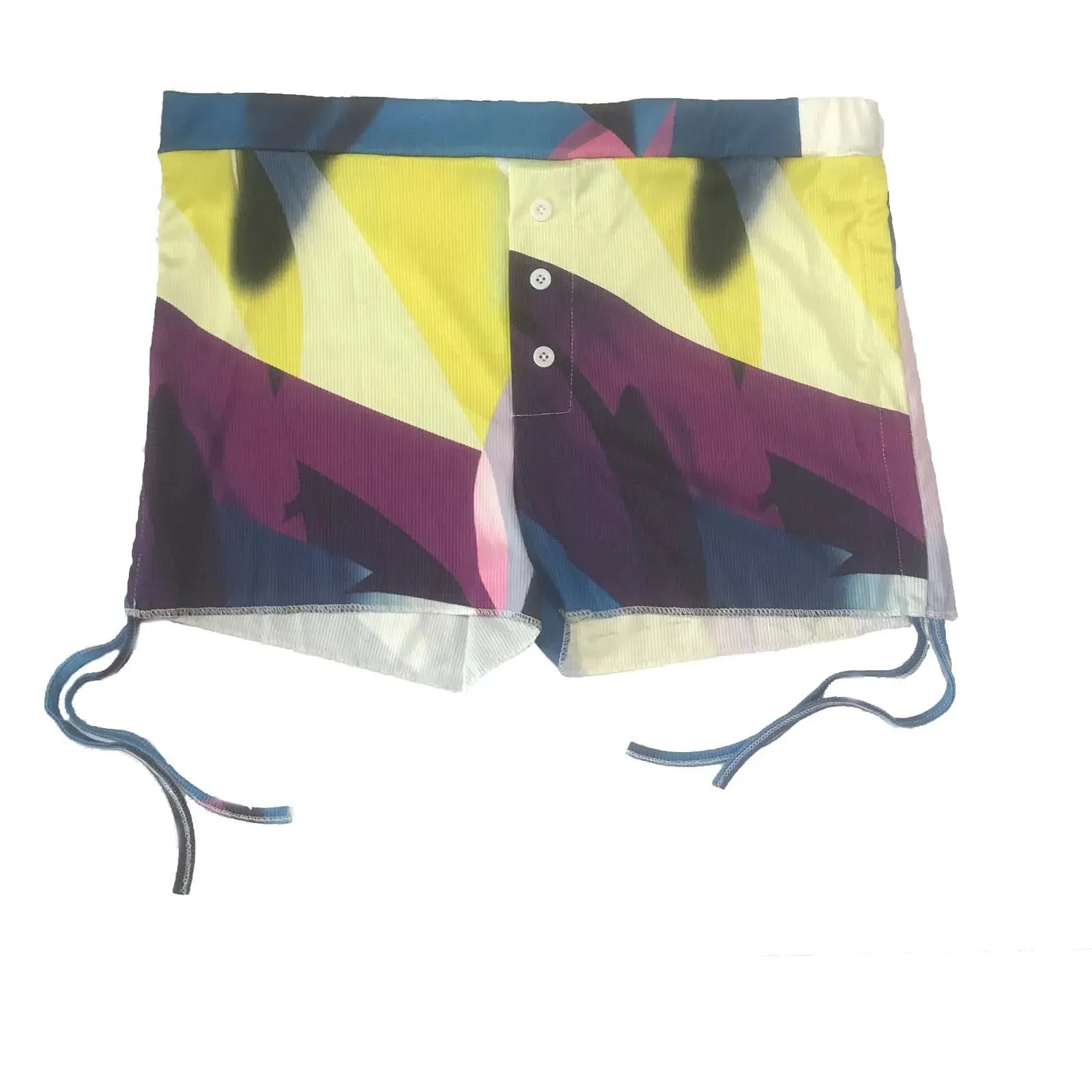 Chic Leopard Print Drawstring Shorts
