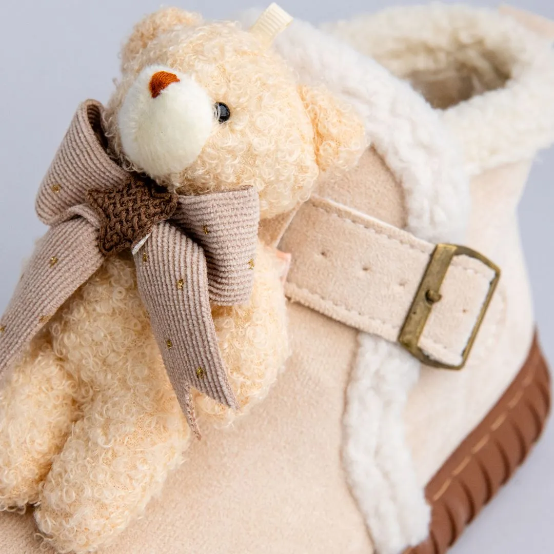 *CLEARANCE* Ultra Soft Plush Teddy Bear Ankle Boots - Women's