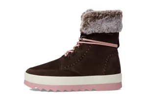 Cougar Women's Vanetta Cocoa Suede Size 9 Premium Faux Fur Mid Boot