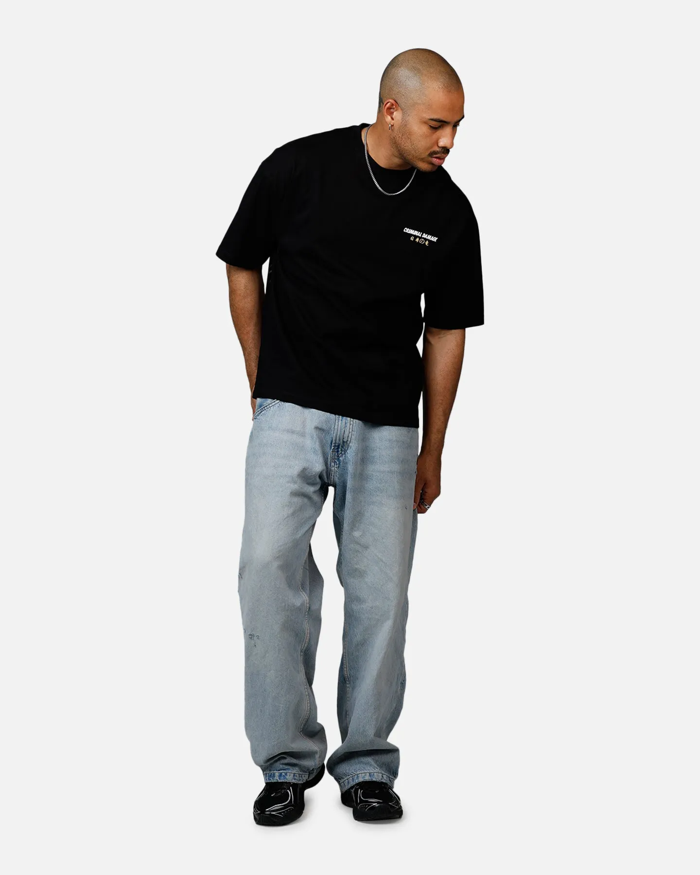 Criminal Damage Dragon Wave T-Shirt Black