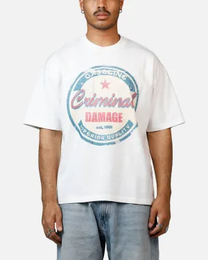Criminal Damage Gasoline T-Shirt Off White