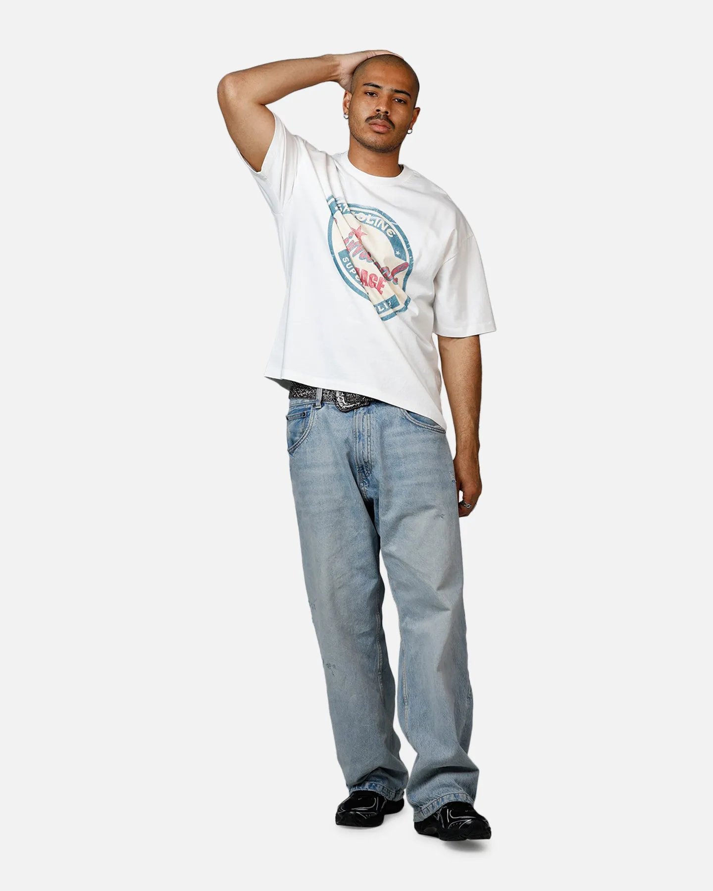 Criminal Damage Gasoline T-Shirt Off White