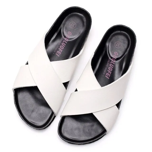 Cuzcare Women Orthopedic Sandals Lightweight Fashionable Walking Slides