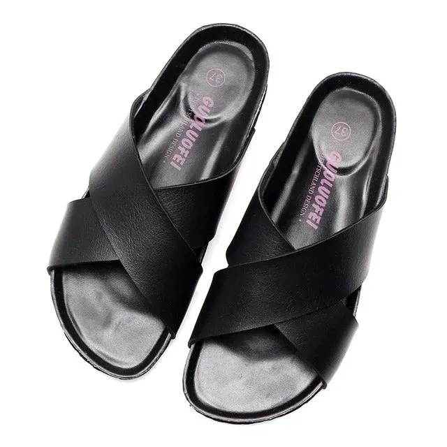 Cuzcare Women Orthopedic Sandals Lightweight Fashionable Walking Slides
