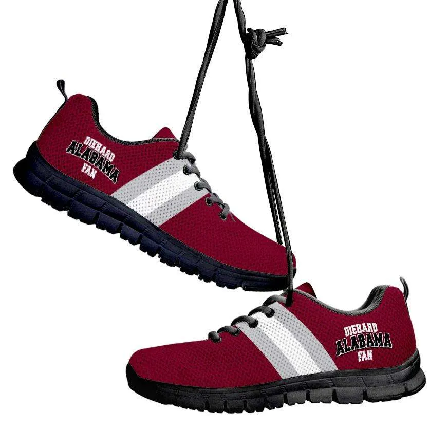 Diehard Alabama Fan Running Shoes Diehard Football Fan