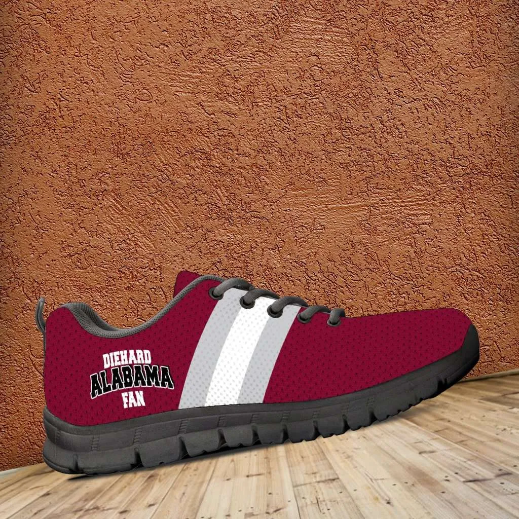 Diehard Alabama Fan Running Shoes Diehard Football Fan