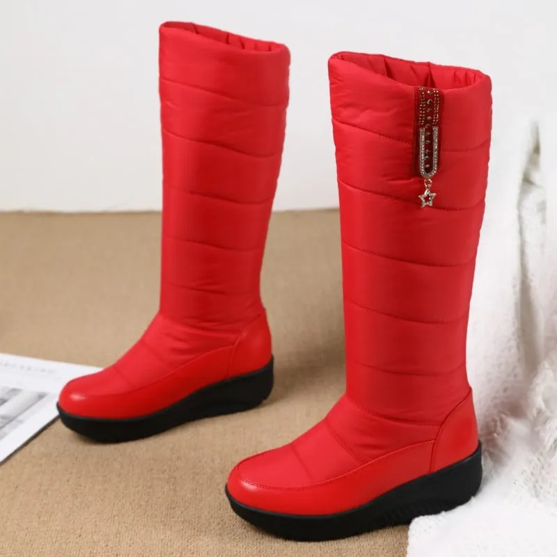 Dyavor Orthopedic Women Boot Arch Support Comfortable Warm WaterProof AntiSlip Knee High Boots