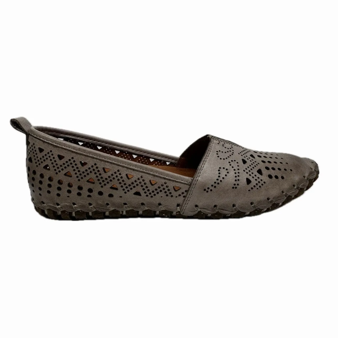 Everly Women's Luna 03 Slip Ons- Grey