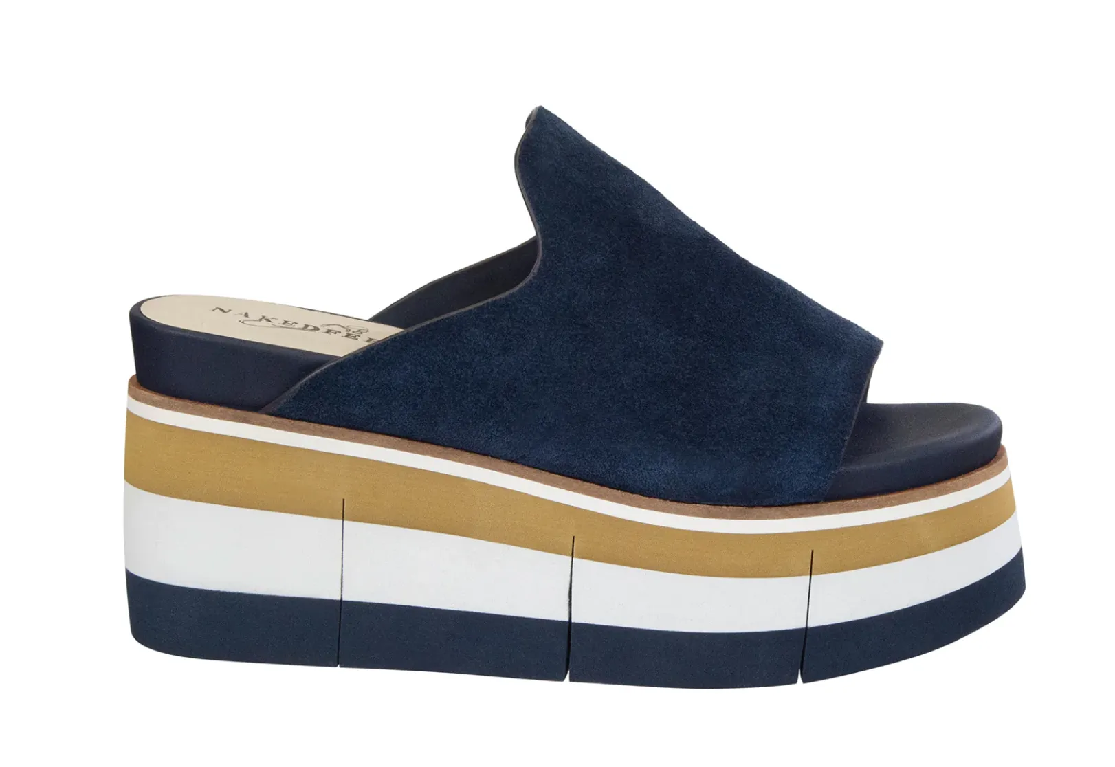 Flow In Navy Platform Sandals