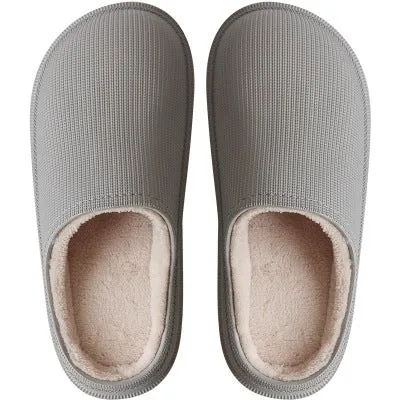 FREE SHIP Unisex Platform Waterproof Cotton Slippers