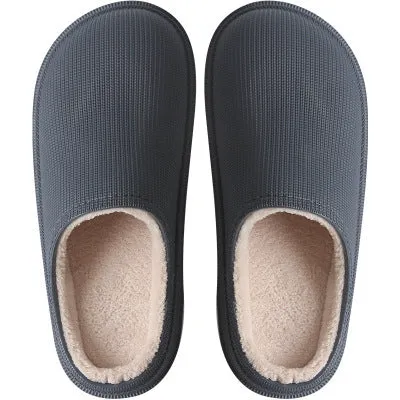 FREE SHIP Unisex Platform Waterproof Cotton Slippers