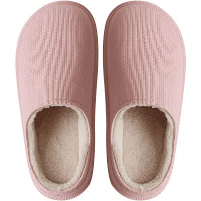 FREE SHIP Unisex Platform Waterproof Cotton Slippers