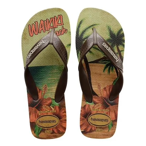 HAVAIANAS SURF - SAND GREY/DARK BROWN/BEIGE