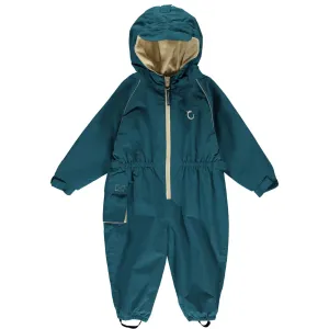 Hippychick Toddler All-In-One Waterproof Fleece Lined Suit (Peacock Green)