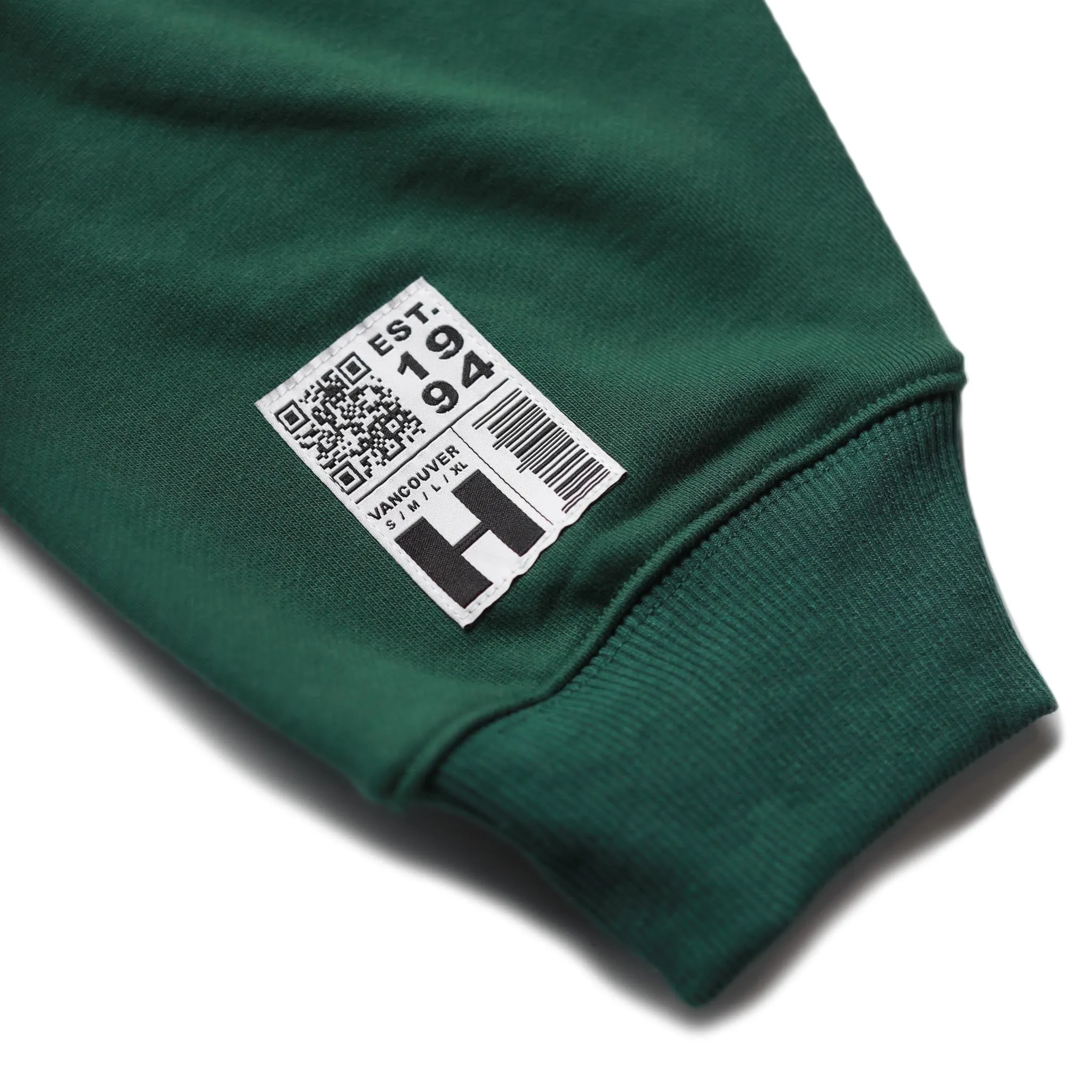 HOMME  Gothic Print Hoodie Forest