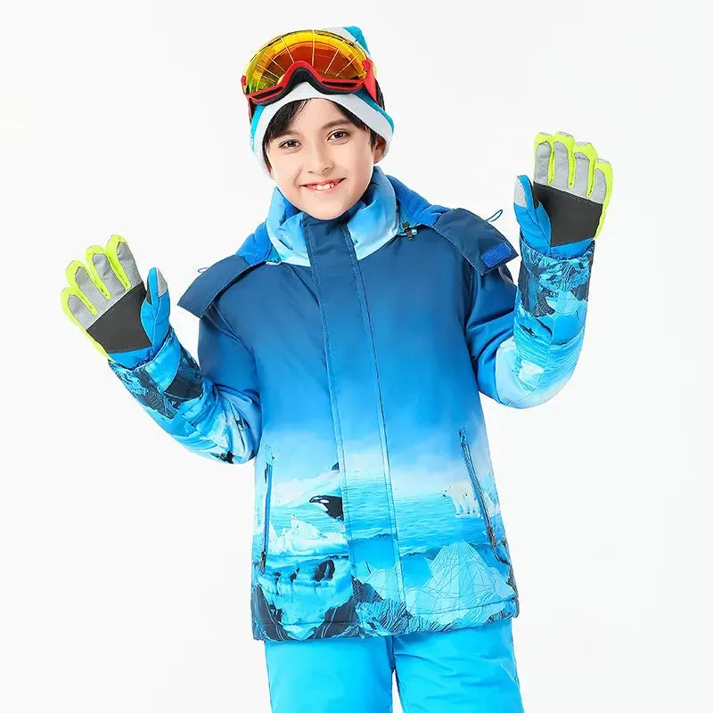 Hotian Kids Insulated Hooded Snow Jacket