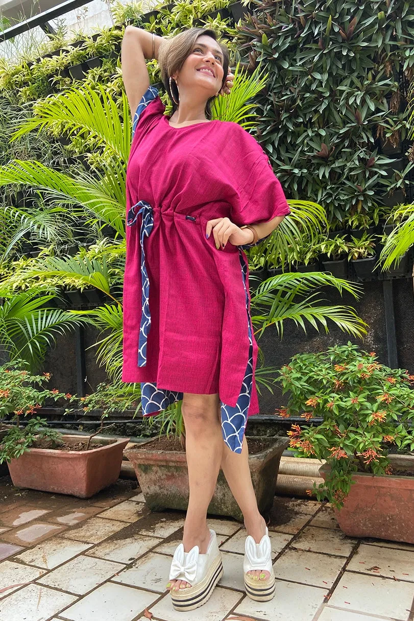 Ira Magenta Kaftan Dress