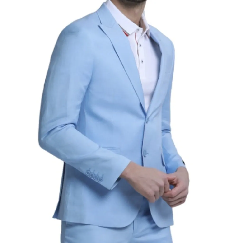 Light Blue Linen Suit – Breathable & Stylish for 2025