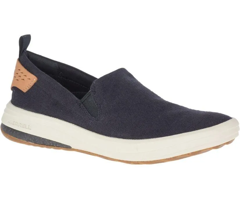 Merrell Men's Gridway Moc Canvas Shoes- Black