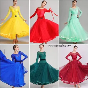 Multi Color Ballroom Dancewear Choices | s7007