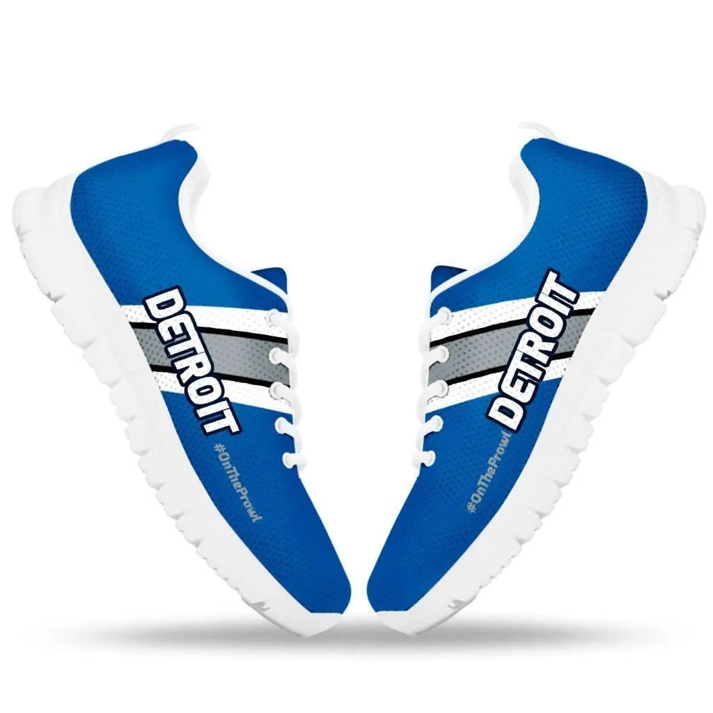 #OnTheProwl Detroit Fan Mesh Fabric Running Shoes
