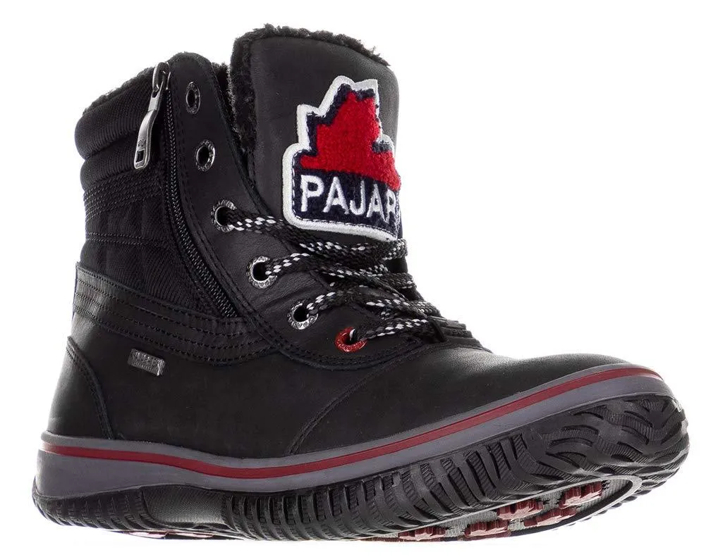 Pajar Men's Tavin 2.0 Size 10 Black Leather With Ballistic Nylon Waterproof Snow Boots