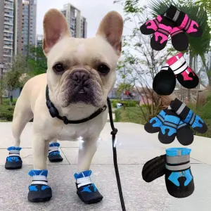 PawLuxe French Bulldog Waterproof Shoes – Soft-Soled Pet Booties