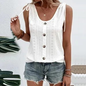 Plus Size Oversized Women's Fashion Sleeveless Tank Top Tee