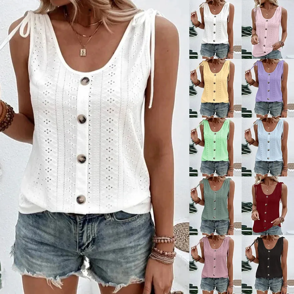 Plus Size Oversized Women's Fashion Sleeveless Tank Top Tee