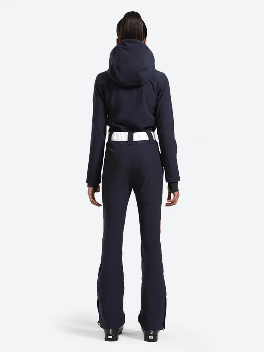 Retro Style Essential One-piece Ski Suit Thick Outdoor Snowwear